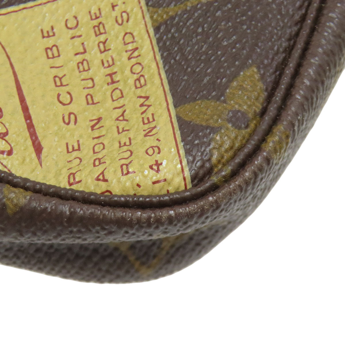 LOUIS VUITTON M63798 Mini Pochette Accessoires Label Collection Accessory pouch Monogram canvas Ladies [Used]