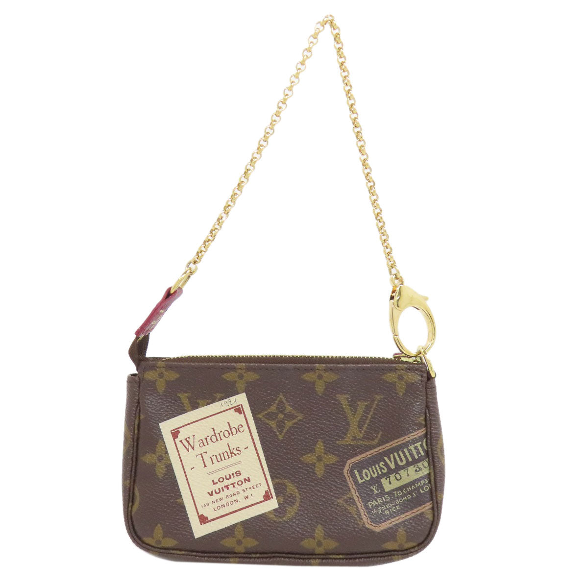 LOUIS VUITTON M63798 Mini Pochette Accessoires Label Collection Accessory pouch Monogram canvas Ladies [Used]