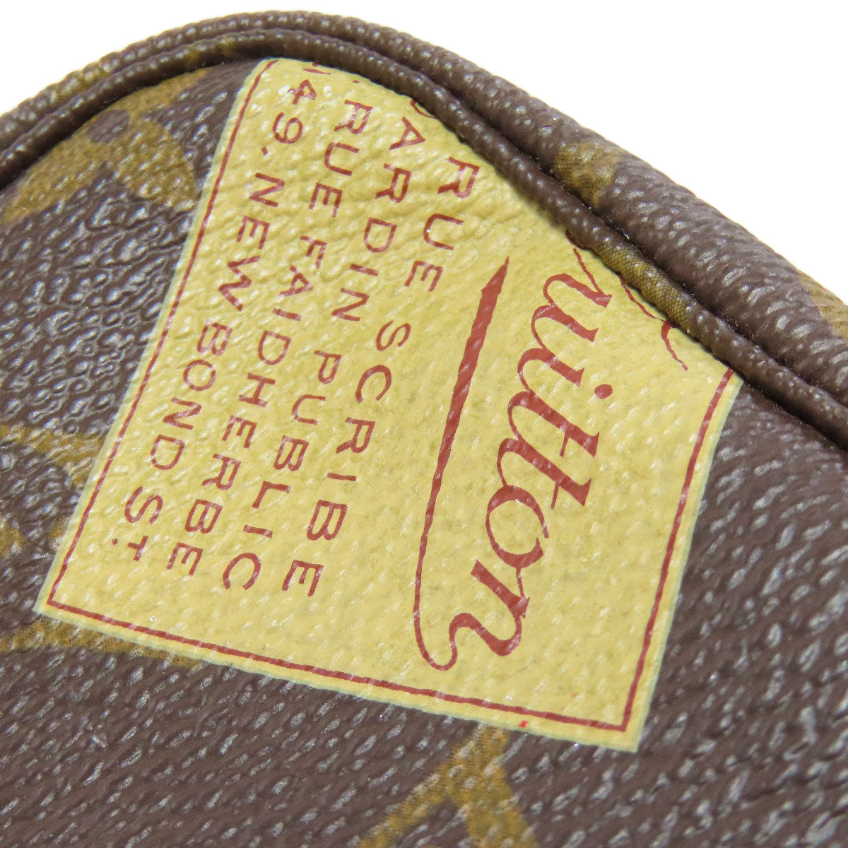 LOUIS VUITTON M63798 Mini Pochette Accessoires Label Collection Accessory pouch Monogram canvas Ladies [Used]