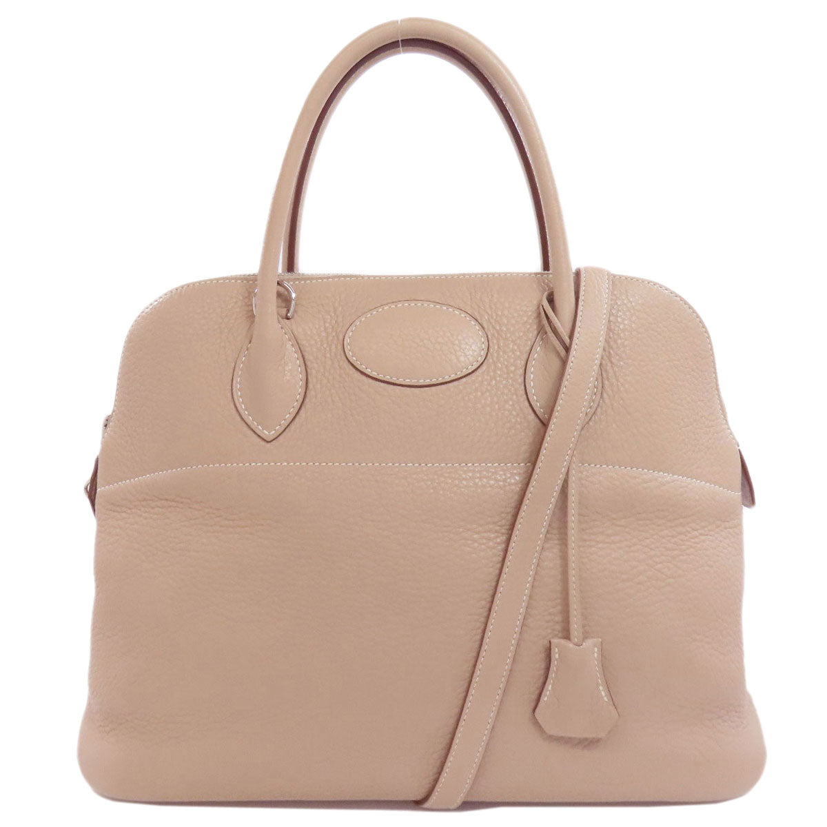 HERMES Bolide35 Argile SilverHardware Handbag Taurillon Clemence Ladies [Used]