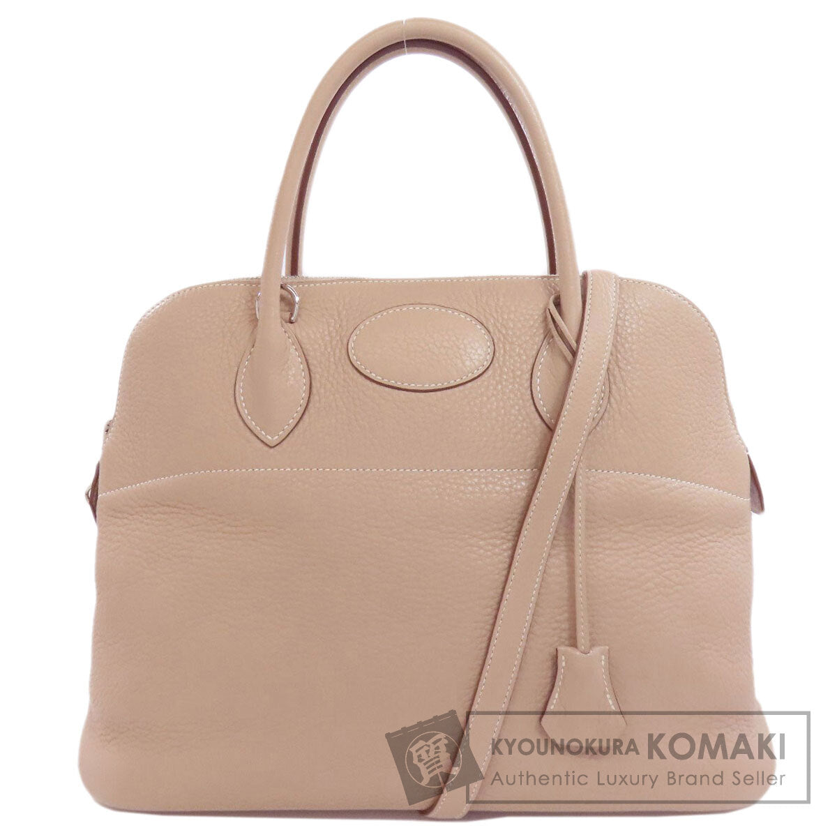HERMES Bolide35 Argile SilverHardware Handbag Taurillon Clemence Ladies [Used]