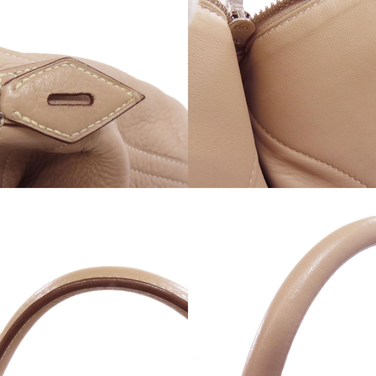 HERMES Bolide35 Argile SilverHardware Handbag Taurillon Clemence Ladies [Used]