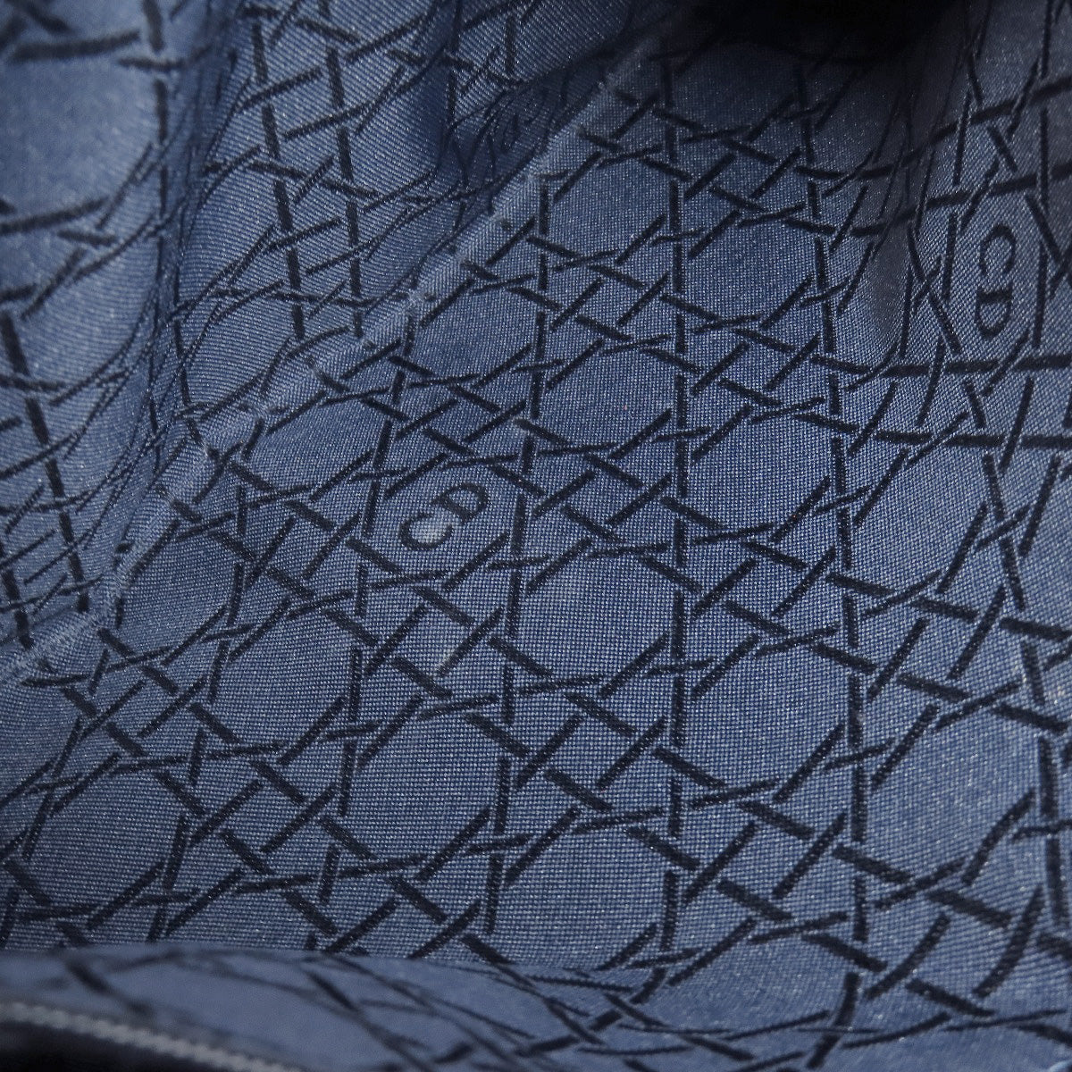 CHRISTIAN DIOR Lady Dior Cannage Tote 2WAY Handbag Denim Ladies [Used]