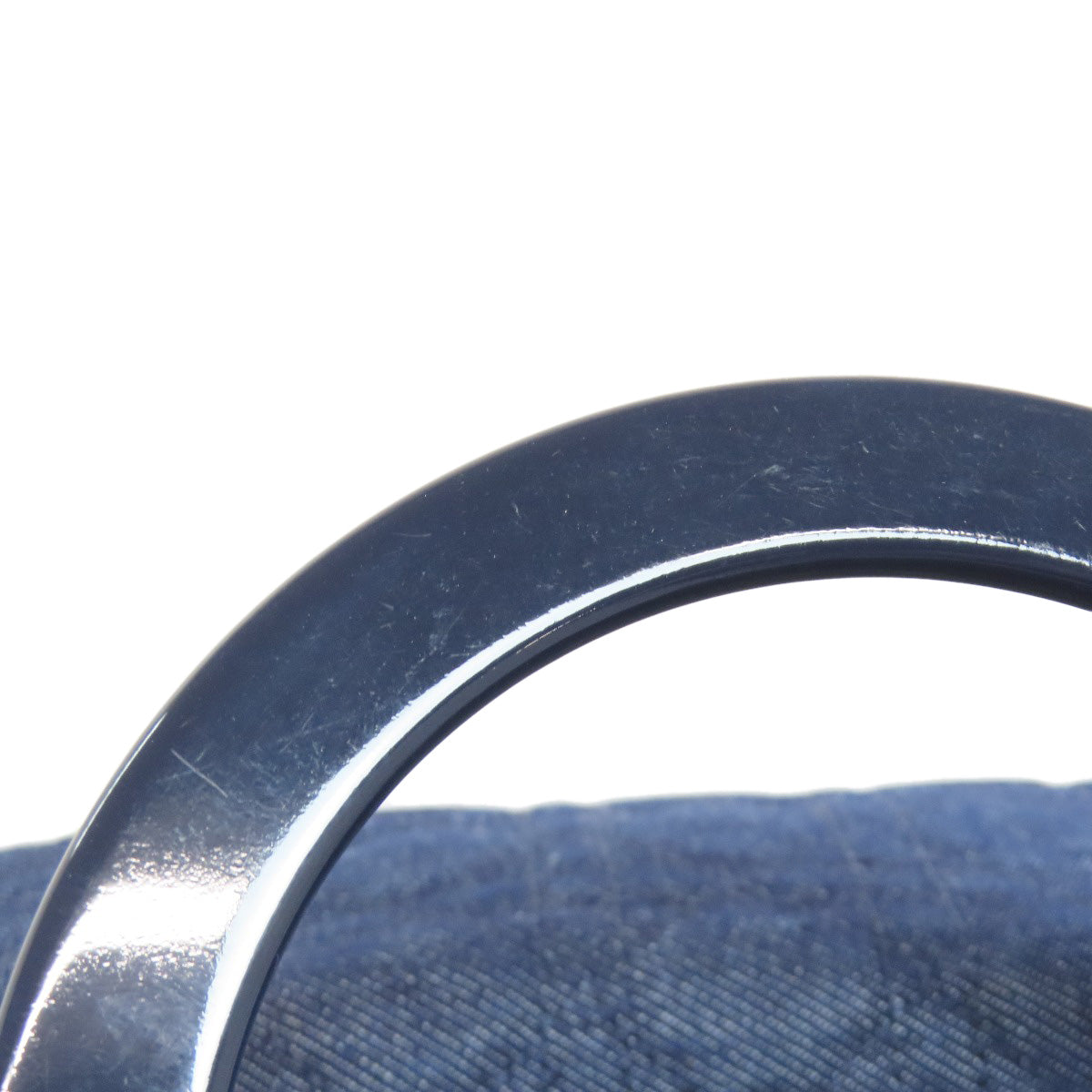 CHRISTIAN DIOR Lady Dior Cannage Tote 2WAY Handbag Denim Ladies [Used]