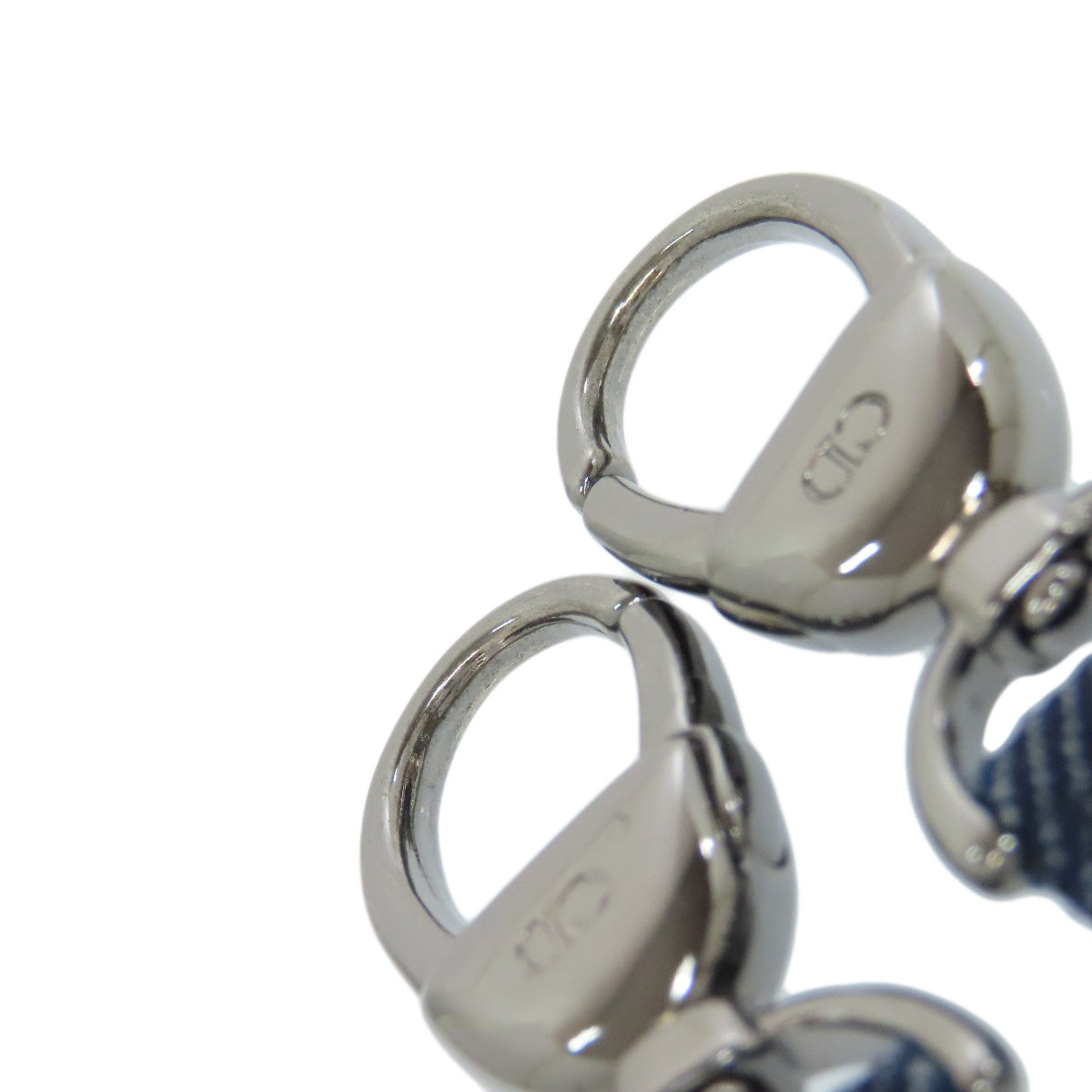 CHRISTIAN DIOR Lady Dior Cannage Tote 2WAY Handbag Denim Ladies [Used]