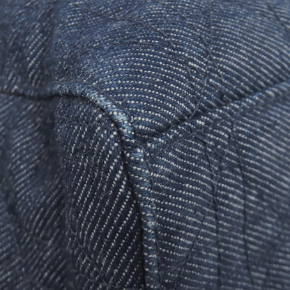 CHRISTIAN DIOR Lady Dior Cannage Tote 2WAY Handbag Denim Ladies [Used]