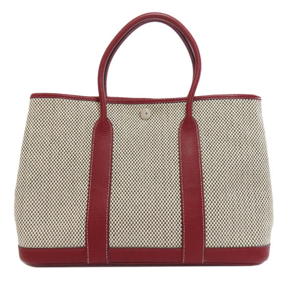 HERMES Garden party TPM Handbag Canvas Ladies [Used]