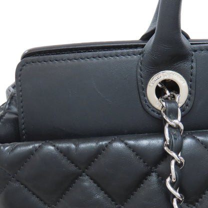 CHANEL Matelasse 2WAY SilverHardware Tote Bag Leather Ladies [Used]