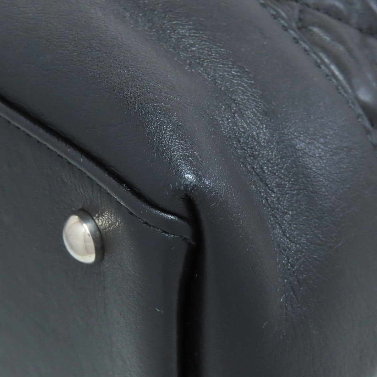 CHANEL Matelasse 2WAY SilverHardware Tote Bag Leather Ladies [Used]