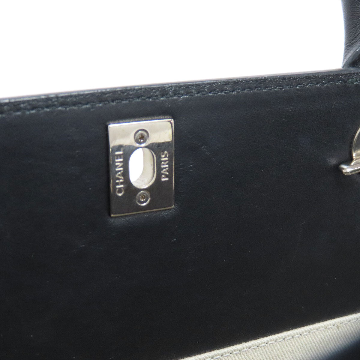 CHANEL Matelasse 2WAY SilverHardware Tote Bag Leather Ladies [Used]