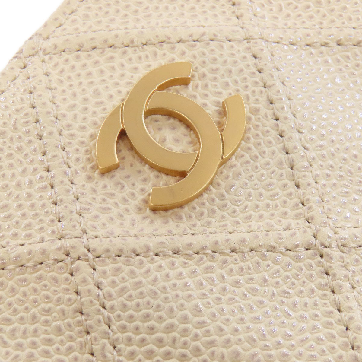 CHANEL Matelasse Chain Bag COCO Mark GoldHardware Tote Bag Grained Calfskin Skin Ladies [Used]