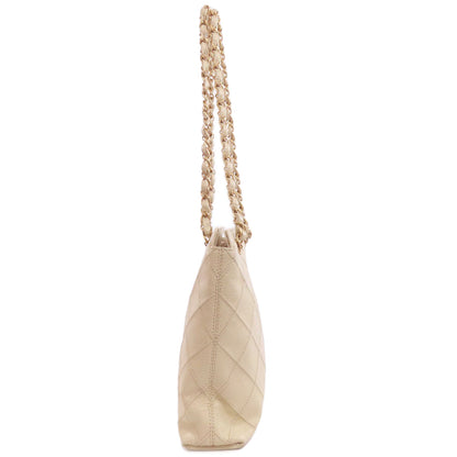 CHANEL Matelasse Chain Bag COCO Mark GoldHardware Tote Bag Grained Calfskin Skin Ladies [Used]