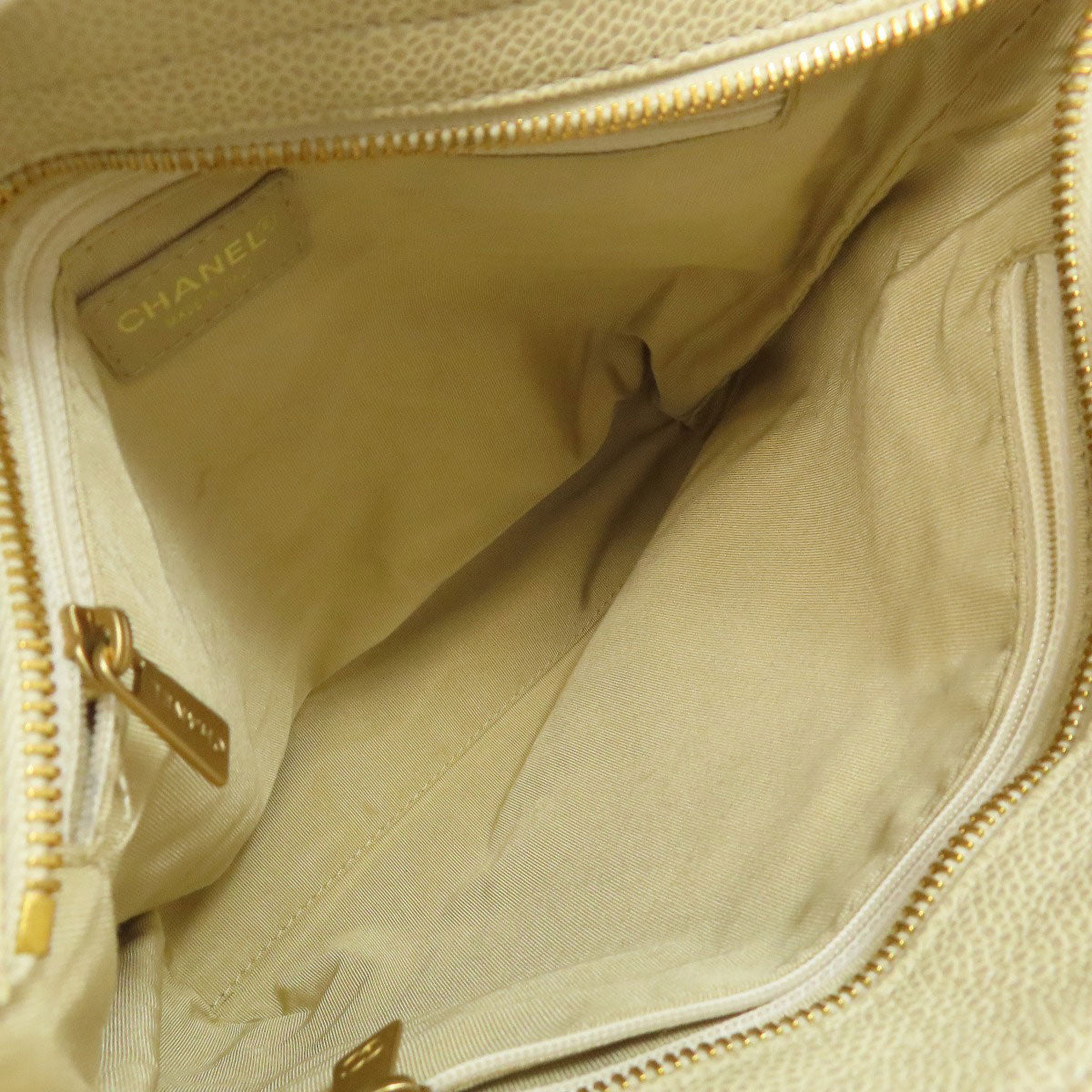 CHANEL Matelasse Chain Bag COCO Mark GoldHardware Tote Bag Grained Calfskin Skin Ladies [Used]