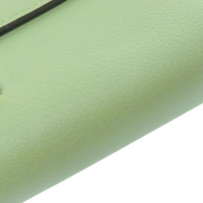 HERMES Constance Long To Go Vert Cricket SilverHardware Long wallet (with coin pocket) Evercolor Ladies [Used]