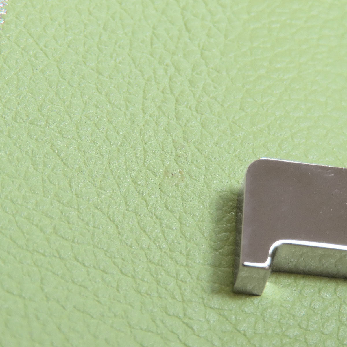 HERMES Constance Long To Go Vert Cricket SilverHardware Long wallet (with coin pocket) Evercolor Ladies [Used]