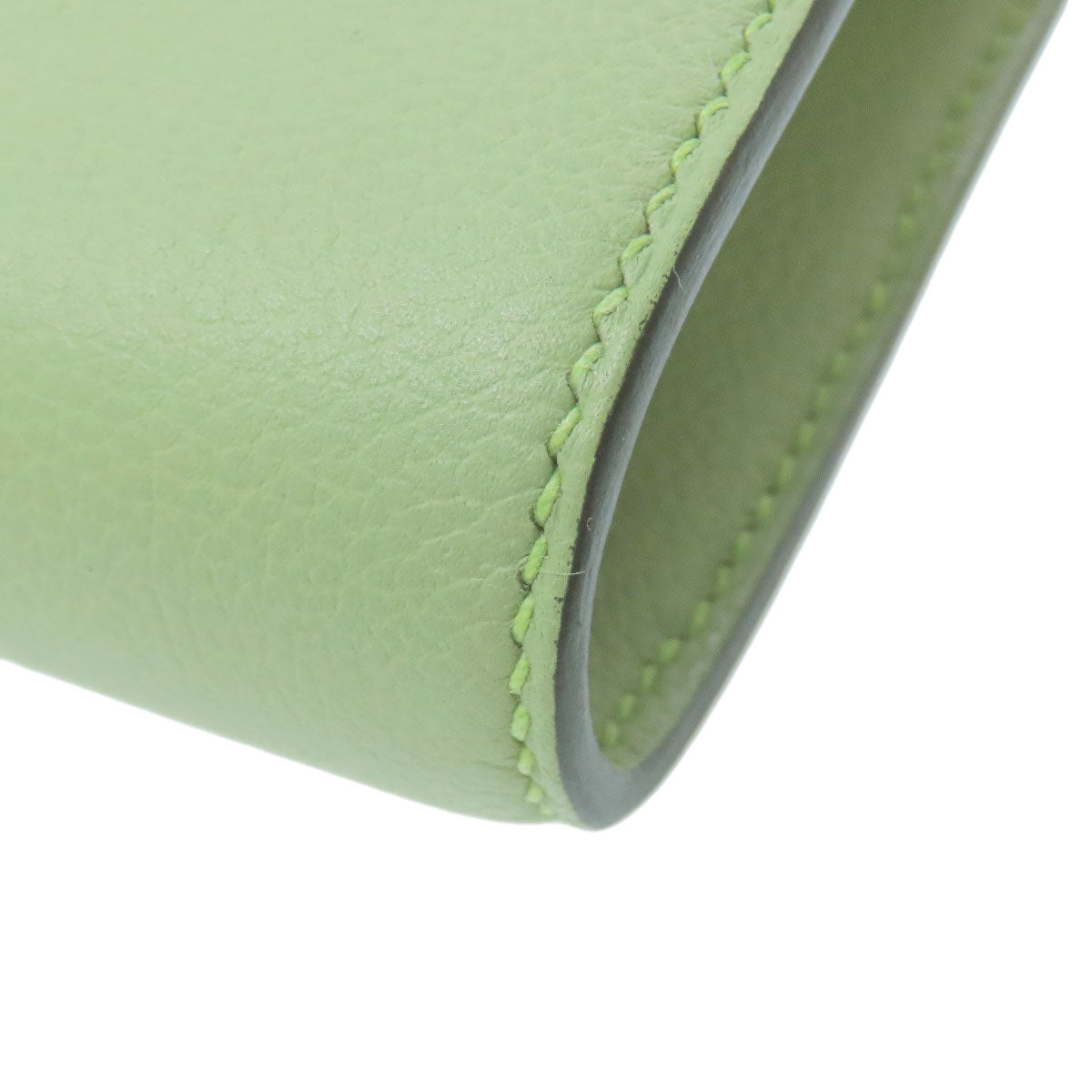 HERMES Constance Long To Go Vert Cricket SilverHardware Long wallet (with coin pocket) Evercolor Ladies [Used]