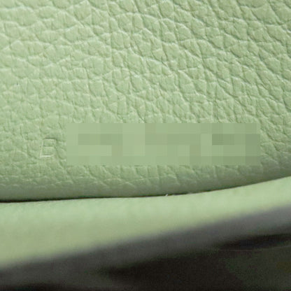 HERMES Constance Long To Go Vert Cricket SilverHardware Long wallet (with coin pocket) Evercolor Ladies [Used]