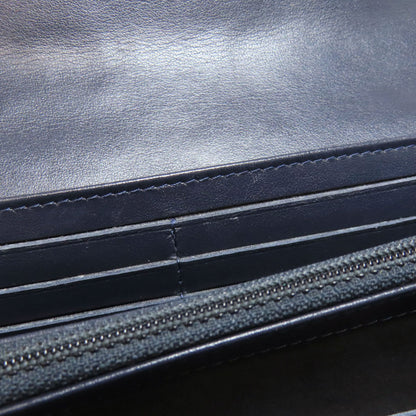 CHANEL Studs COCO Mark GoldHardware Long wallet (with coin pocket) Lambskin Ladies [Used]