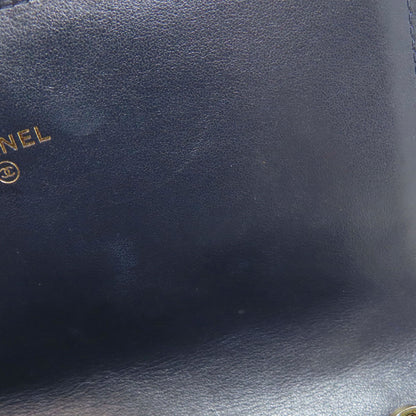 CHANEL Studs COCO Mark GoldHardware Long wallet (with coin pocket) Lambskin Ladies [Used]