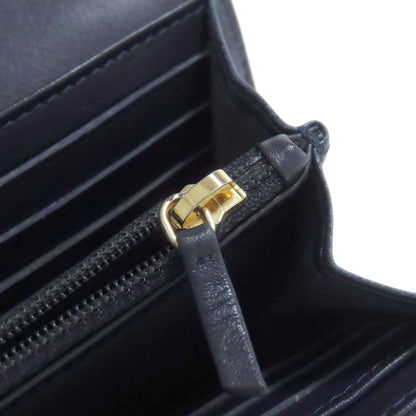 CHANEL Studs COCO Mark GoldHardware Long wallet (with coin pocket) Lambskin Ladies [Used]