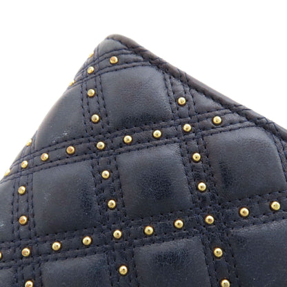 CHANEL Studs COCO Mark GoldHardware Long wallet (with coin pocket) Lambskin Ladies [Used]