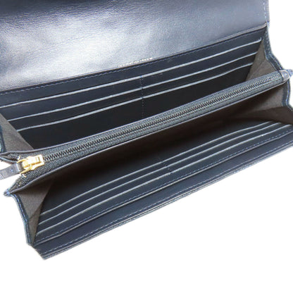 CHANEL Studs COCO Mark GoldHardware Long wallet (with coin pocket) Lambskin Ladies [Used]