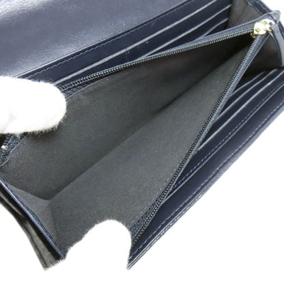 CHANEL Studs COCO Mark GoldHardware Long wallet (with coin pocket) Lambskin Ladies [Used]