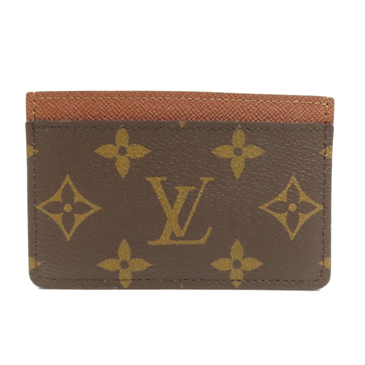 LOUIS VUITTON M61733 Porte Cartes・Simple Card Case Monogram canvas Ladies [Used]