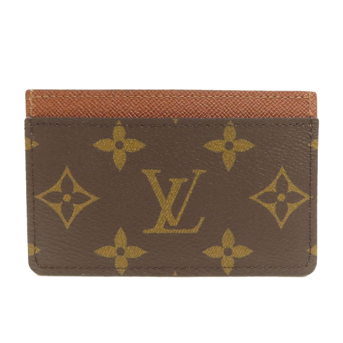LOUIS VUITTON M61733 Porte Cartes・Simple Card Case Monogram canvas Ladies [Used]