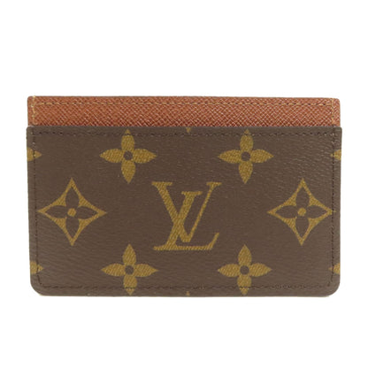 LOUIS VUITTON M61733 Porte Cartes・Simple Card Case Monogram canvas Ladies [Used]