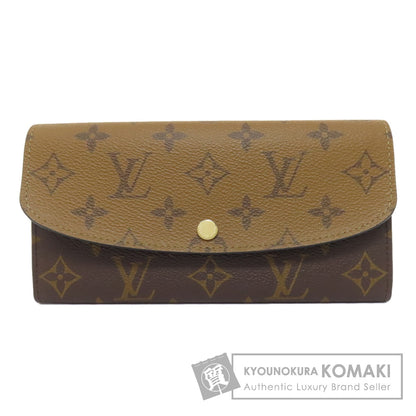 LOUIS VUITTON M82157 Portefeiulle ã» Emily Long wallet (with coin pocket) Monogram reverse Ladies [Used]