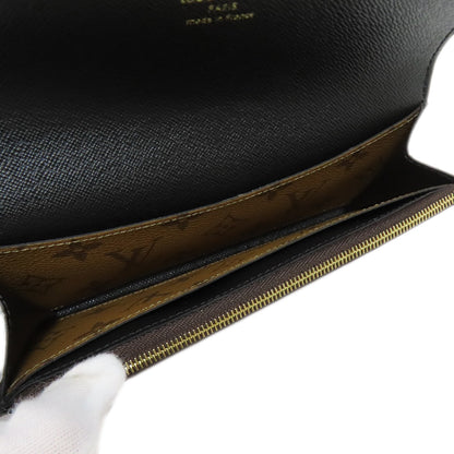 LOUIS VUITTON M82157 Portefeiulle ã» Emily Long wallet (with coin pocket) Monogram reverse Ladies [Used]