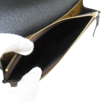 LOUIS VUITTON M82157 Portefeiulle ã» Emily Long wallet (with coin pocket) Monogram reverse Ladies [Used]