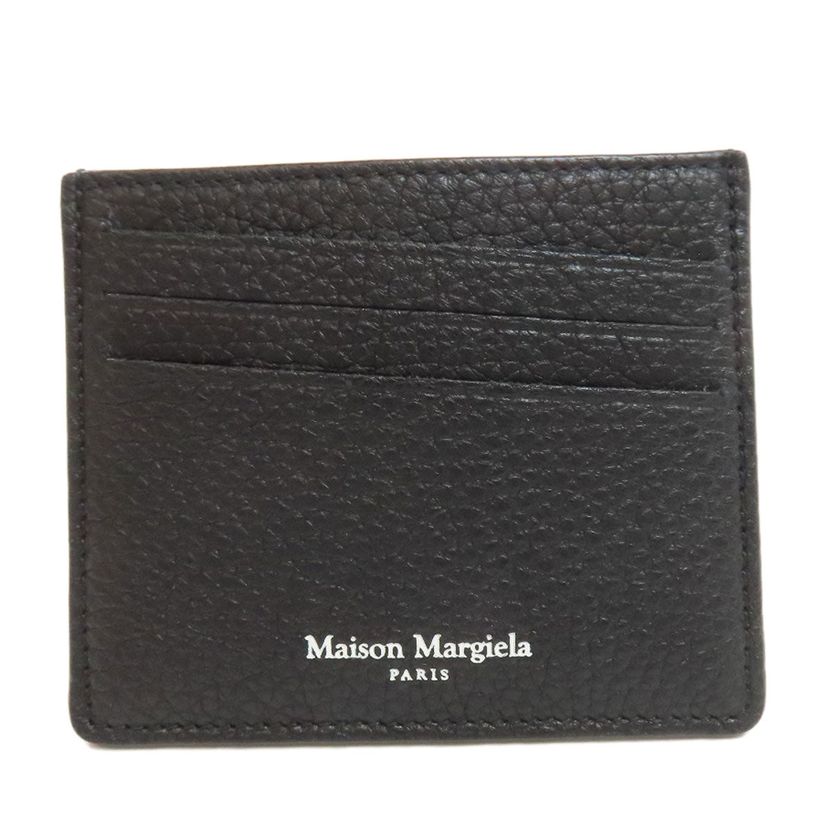 MaisonMargiela logo Card Case Leather Ladies [Used]