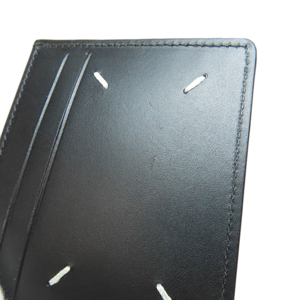 MaisonMargiela logo Card Case Leather Ladies [Used]