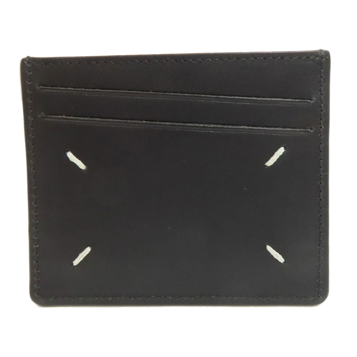 MaisonMargiela logo Card Case Leather Ladies [Used]