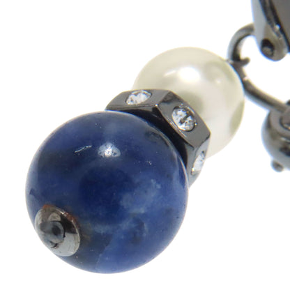 CHANEL COCO Mark Pearl Stone Earring Metal Ladies [Used]