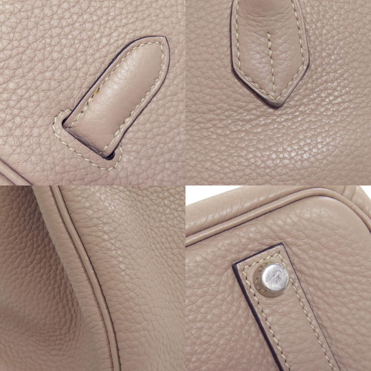 HERMES Birkin 35 Tourtiere Grey Silver Hardware Handbag Taurillon Clemence Ladies [Used]