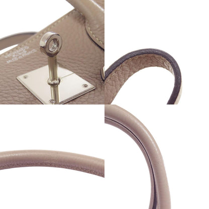 HERMES Birkin 35 Tourtiere Grey Silver Hardware Handbag Taurillon Clemence Ladies [Used]
