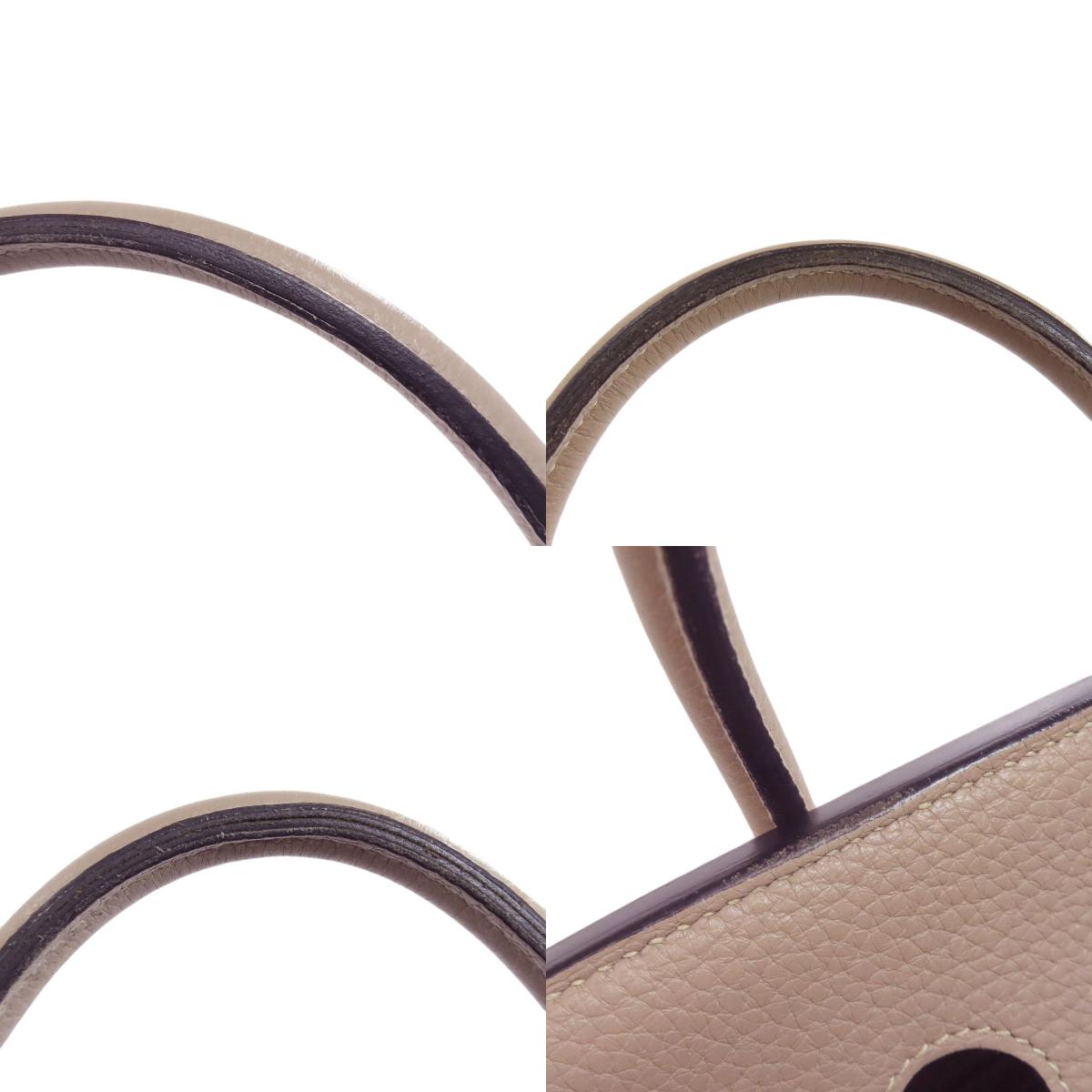 HERMES Birkin 35 Tourtiere Grey Silver Hardware Handbag Taurillon Clemence Ladies [Used]