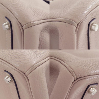 HERMES Birkin 35 Tourtiere Grey Silver Hardware Handbag Taurillon Clemence Ladies [Used]