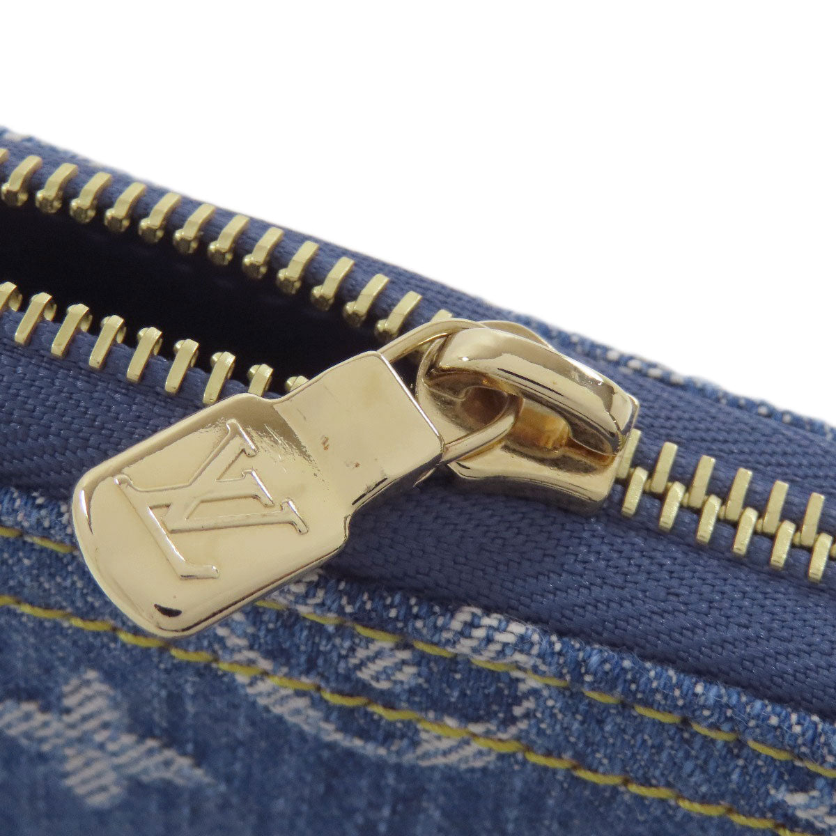 LOUIS VUITTON  M23161 LVxTM Zippy Wallet Long wallet (with coin pocket)  Denim Ladies [Used]