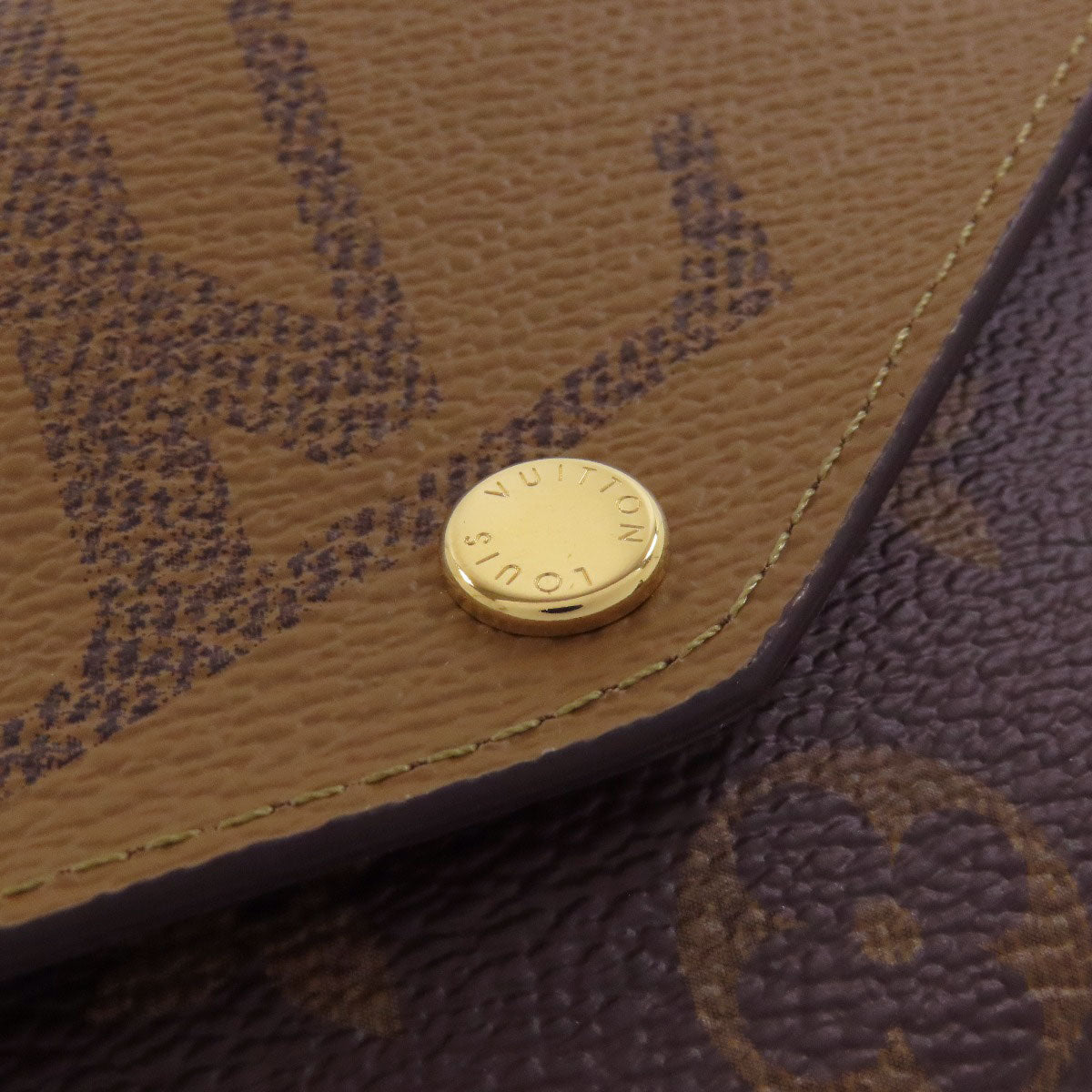 LOUIS VUITTON M80726 Portefeiulle Â· Sarah Long wallet (with coin pocket) Monogram reverse Ladies [Used]