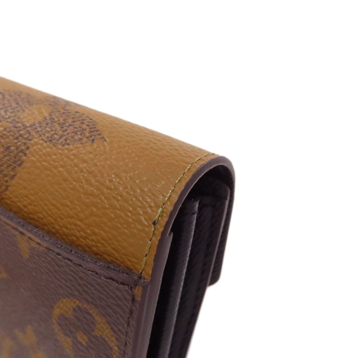 LOUIS VUITTON M80726 Portefeiulle Â· Sarah Long wallet (with coin pocket) Monogram reverse Ladies [Used]