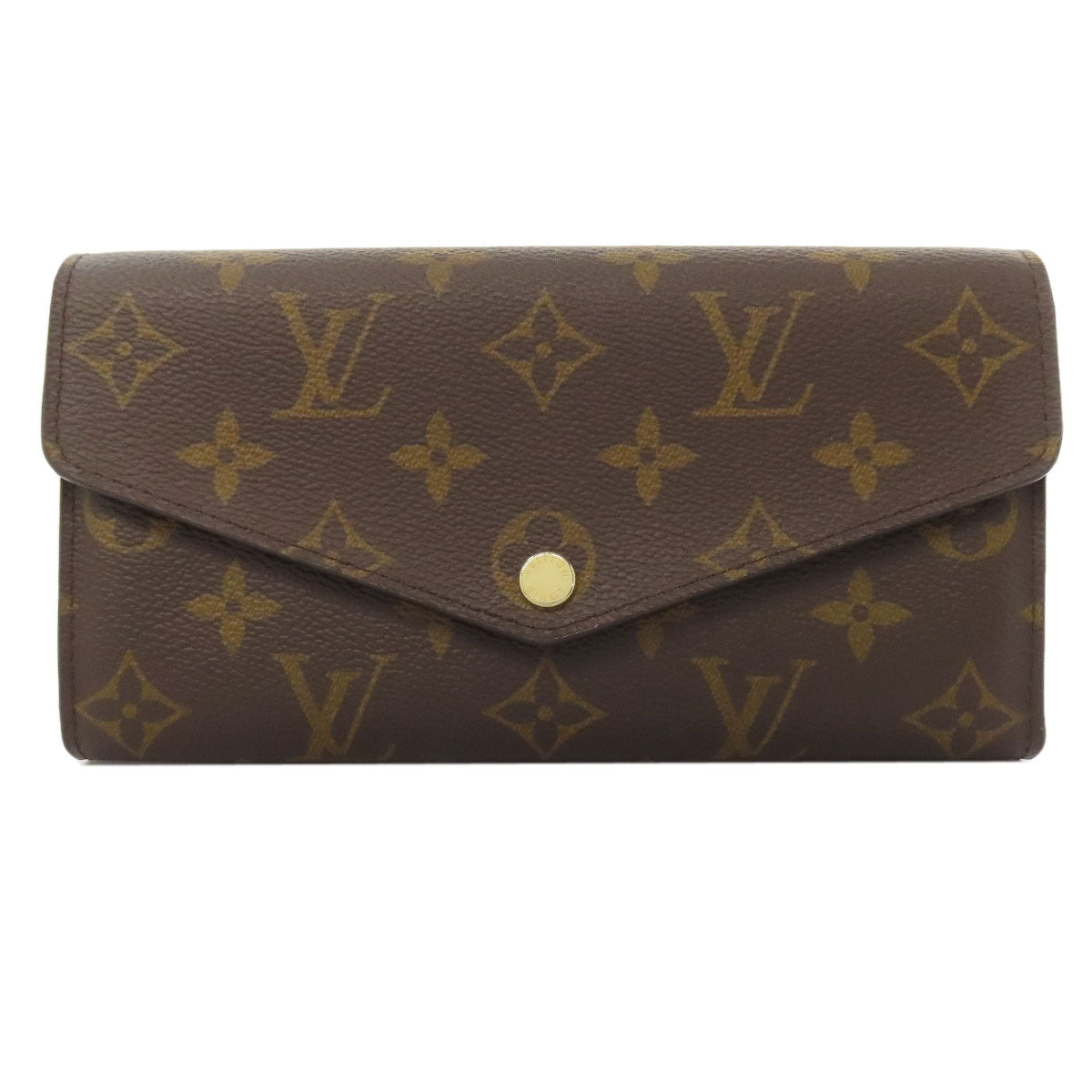 LOUIS VUITTON M62236 Portefeiulle Â· Sarah Long wallet (with coin pocket) Monogram canvas Ladies [Used]