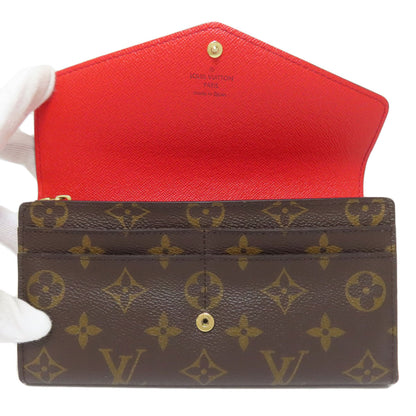 LOUIS VUITTON M62236 Portefeiulle Â· Sarah Long wallet (with coin pocket) Monogram canvas Ladies [Used]