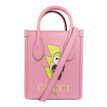 GUCCI 671623 Bananya collaboration 2WAY Handbag Calf Ladies [Used]