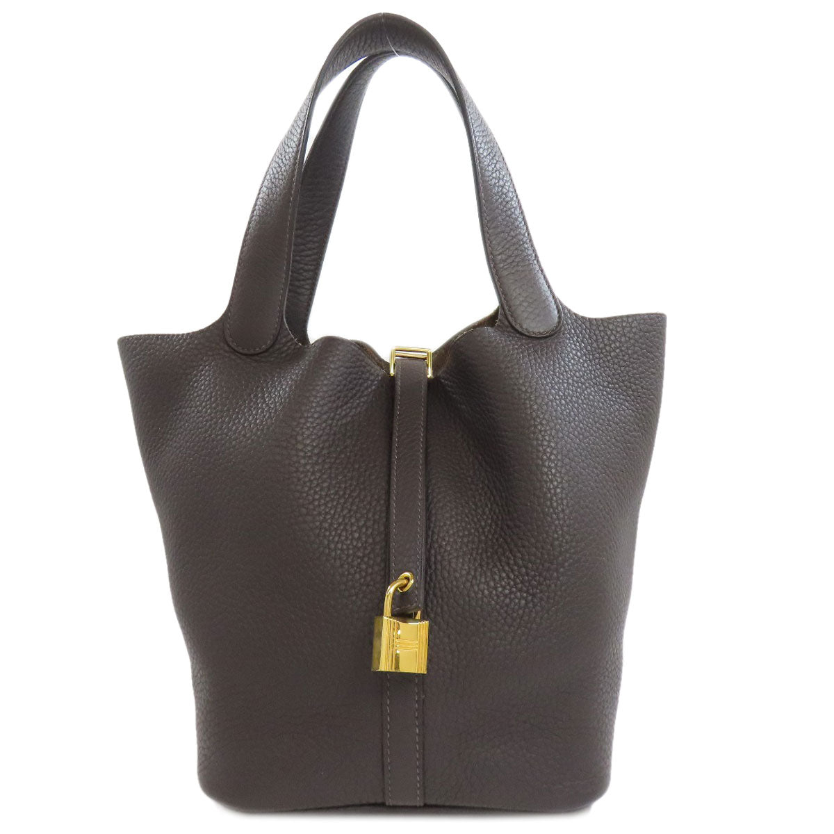 HERMES Picotin Lock MM GoldHardware Handbag Taurillon Clemence Ladies [Used]