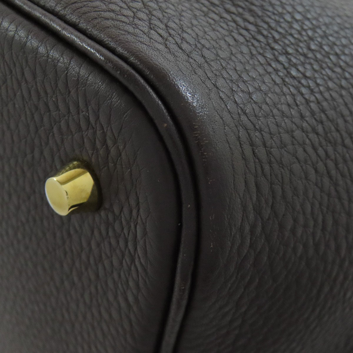 HERMES Picotin Lock MM GoldHardware Handbag Taurillon Clemence Ladies [Used]