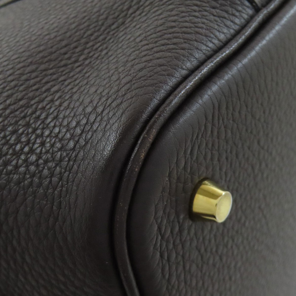 HERMES Picotin Lock MM GoldHardware Handbag Taurillon Clemence Ladies [Used]